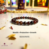 Hessonite (Gomed) Bracelet – Wealth, Protection & Spiritual Growth