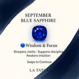 Blue Sapphire Pendant – September Birthstone - LA TATVA
