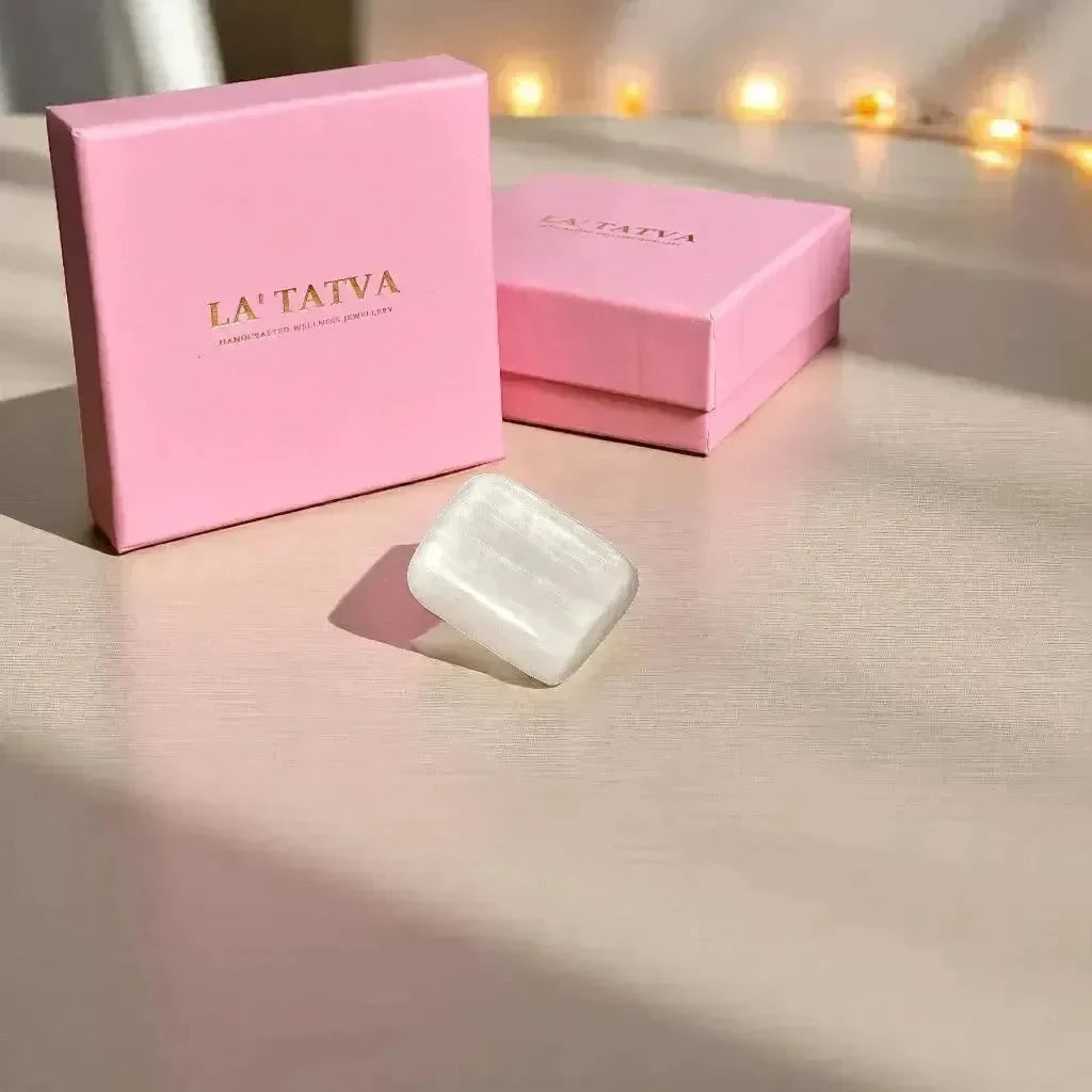 FREE - Charge Crystals with Selenite - Tumble - LA TATVA