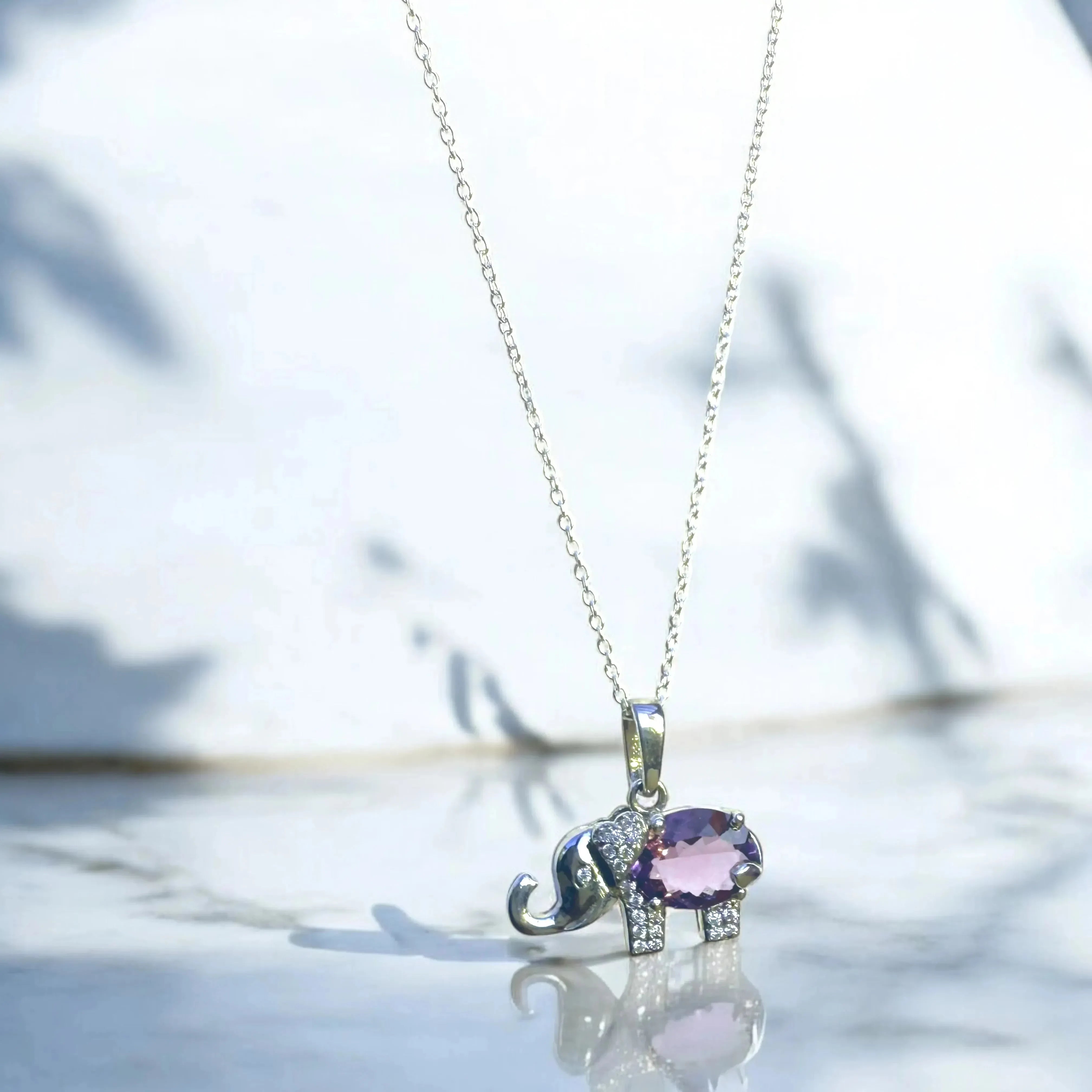 Gaj Gamini Amethyst Pendant - LA TATVA