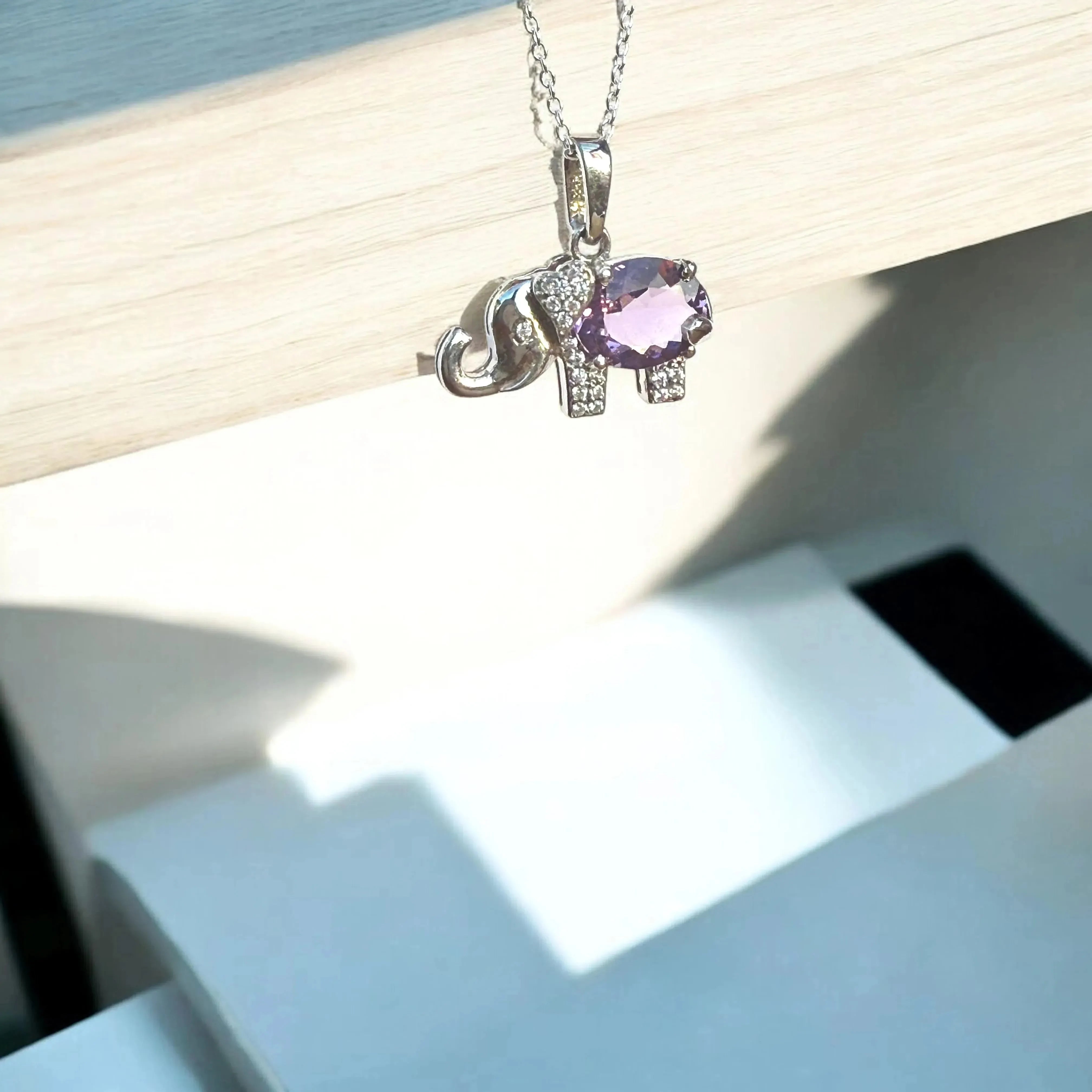 Gaj Gamini Amethyst Pendant - LA TATVA