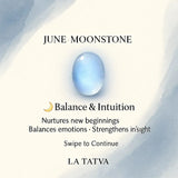 Moonstone Pendant – June Birthstone Pendant - LA TATVA