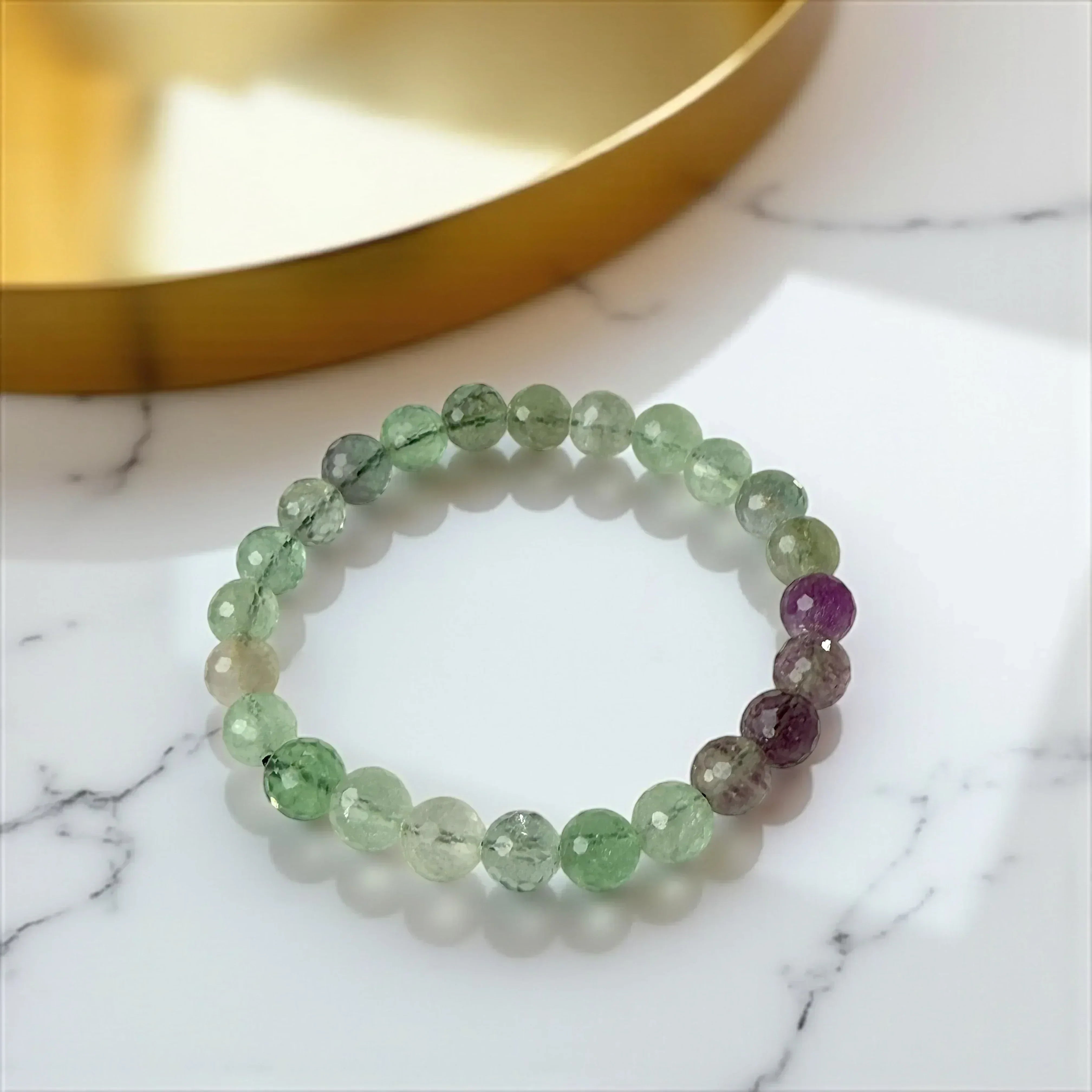 Multi Fluorite Bracelet – Elegant Diamond - LA TATVA
