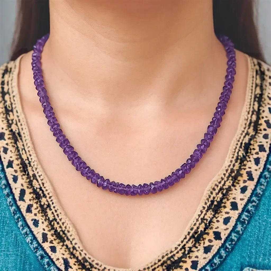Radiant Amethyst Necklace - LA TATVA