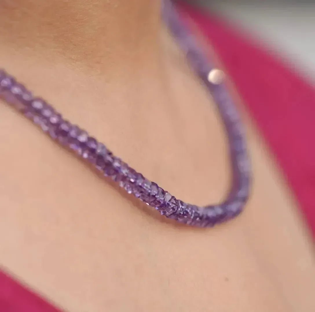 Radiant Amethyst Necklace - LA TATVA
