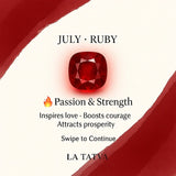 Ruby Pendant – July Birthstone - LA TATVA