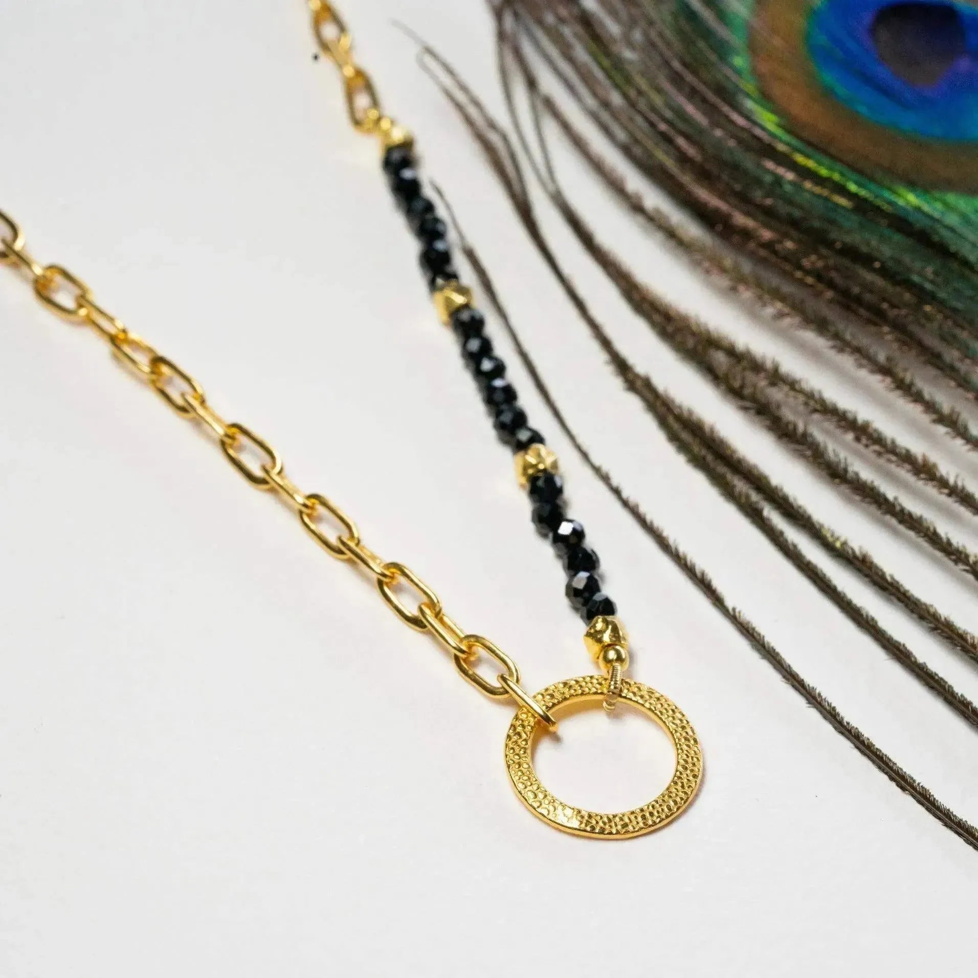 Black Onyx Chain - Stone of Stability - LA TATVA