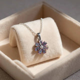 Enchanting Blossom: Mystic Quartz Flower Pendant
