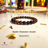 Hessonite (Gomed) Bracelet – Wealth, Protection & Spiritual Growth