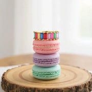 Gold Prism Bliss Ring : Multicolour Band