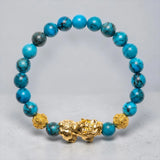 Pixiu Turquoise Bracelet – Wealth, Protection & Energy Shield