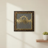 7 Horses on Raw Pyrite Frame — Seven Horse Frame