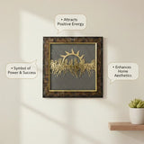 7 Horses on Raw Pyrite Frame — Seven Horse Frame