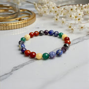 Self Healing 7 Chakra Mixel Bracelet - Elegant Diamond