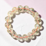 Raw Natural Citrine Bracelet - Classic Round Wealth Stone