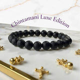 Raw Chintamani (Saffordite) Stone Bracelet – Classic Round