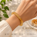 Raw Natural Citrine Bracelet - Royale Wealth Stone