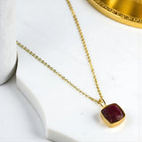 Garnet Pendant – January Birthstone