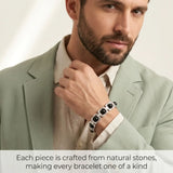 Metal Karungali Bracelet (Silver) | Protection • Grounding • Strength
