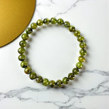 Raw Peridot Bracelet – Abundance, Emotional Healing & Positive Energy