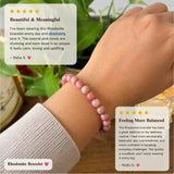 Seven Chakra × Rhodonite Bracelet Combo – Balance, Healing & Compassion | 8mm Elegant Diamond