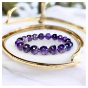 Amethyst Bracelet - Elegant Diamond