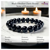 Amethyst & Black Obsidian Combo - LA TATVA