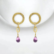 Amethyst Eternal Love danglers - The Master Healer