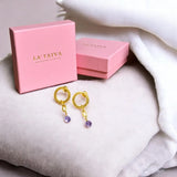 Amethyst Eternal Love danglers - The Master Healer - LA TATVA