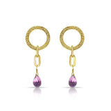 Amethyst Eternal Love danglers - The Master Healer - LA TATVA