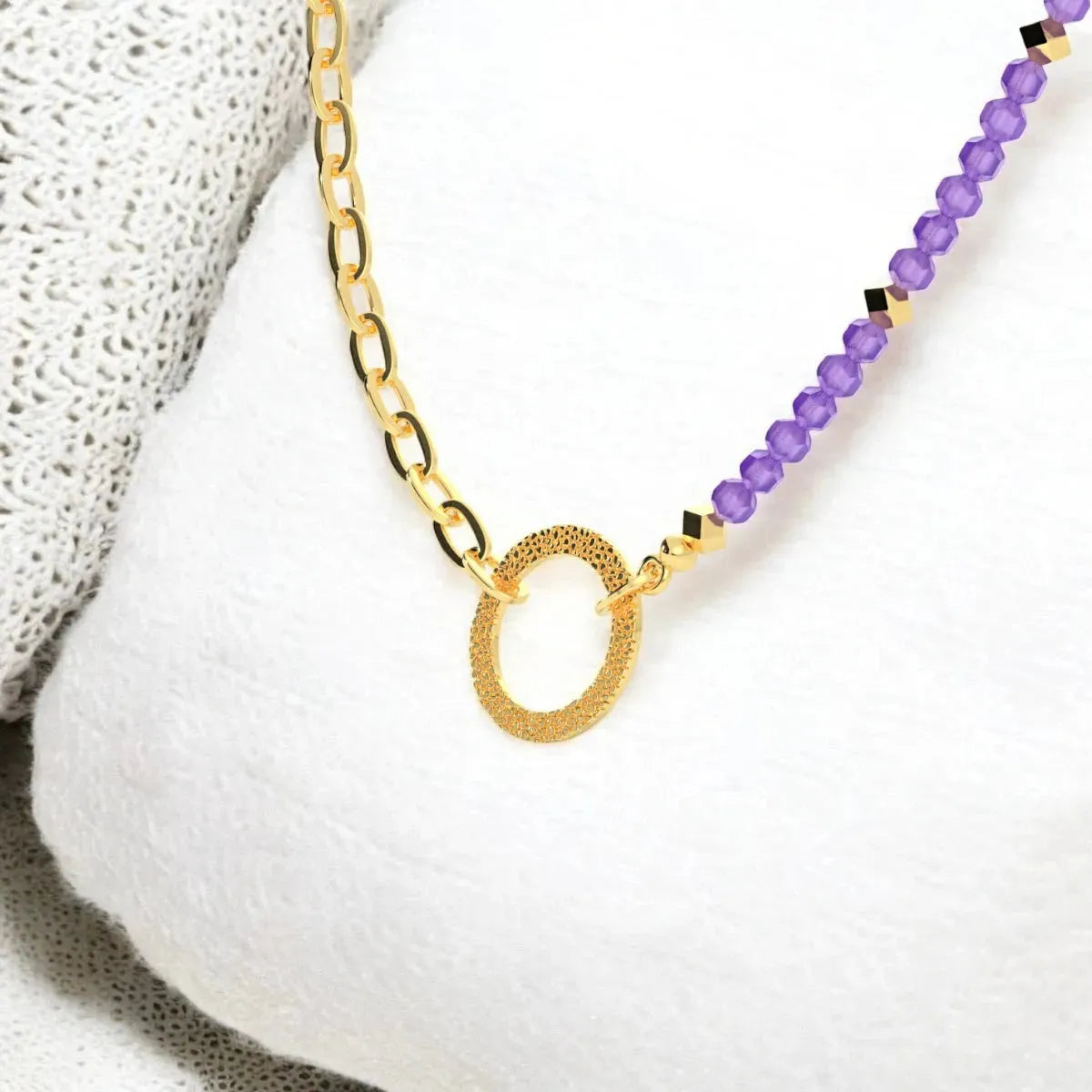 Amethyst Eternal Love Necklace - LA TATVA