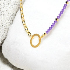 Amethyst Eternal Love Necklace - LA TATVA