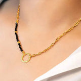 Black Onyx Chain - Stone of Stability - LA TATVA