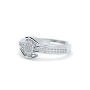 Blossom Brilliance Silver Statement Ring