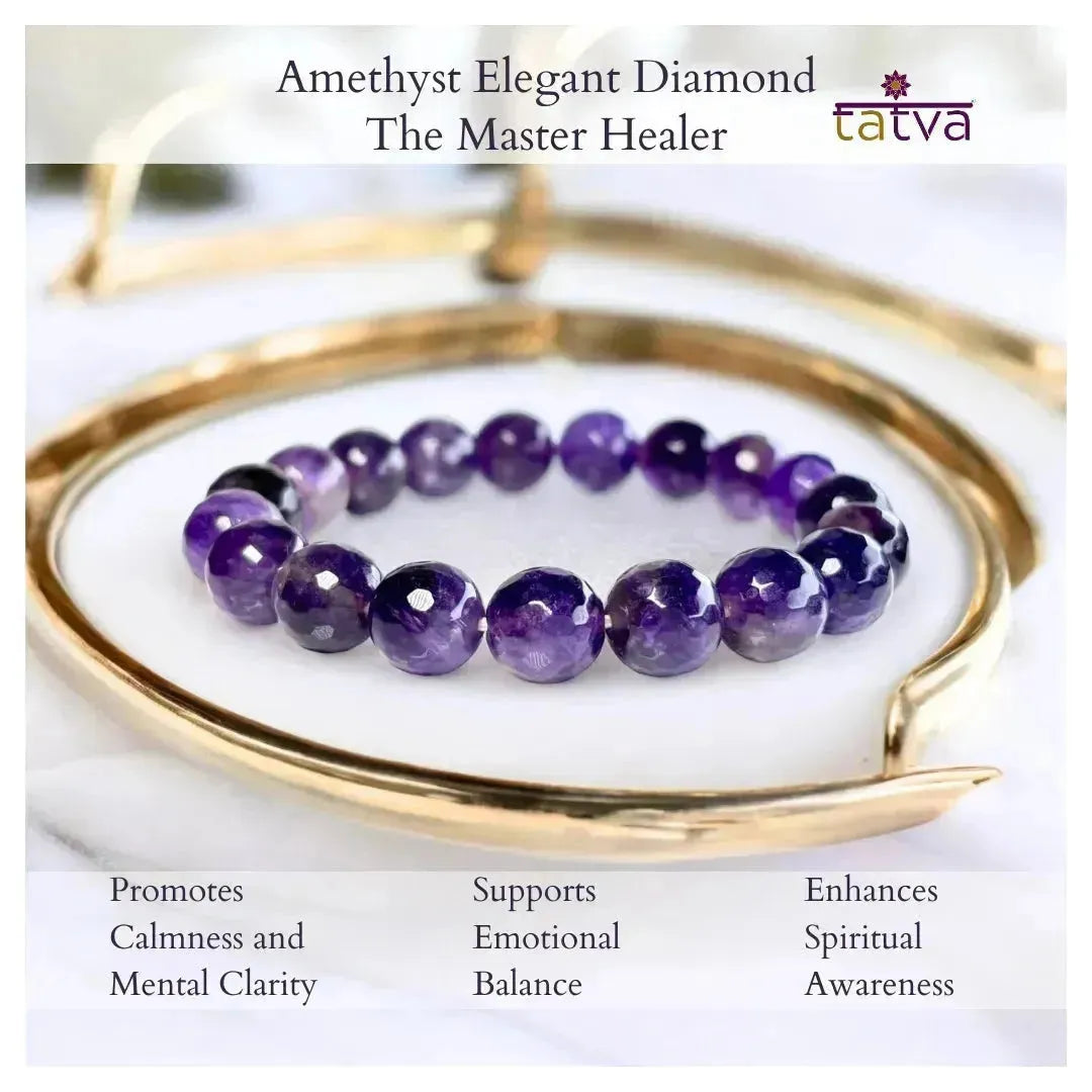 Delicate Amethyst Bracelet – Sparkling Stones of Elegance & Calm - LA TATVA