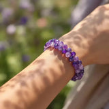 Delicate Amethyst Bracelet – Sparkling Stones of Elegance & Calm - LA TATVA