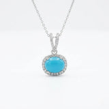 Elegant Turquoise Silver Pendant – Wear Calm. Carry Protection.