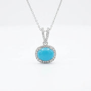 Elegant Turquoise Silver Pendant – Wear Calm. Carry Protection.