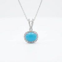 Elegant Turquoise Silver Pendant – Wear Calm. Carry Protection.
