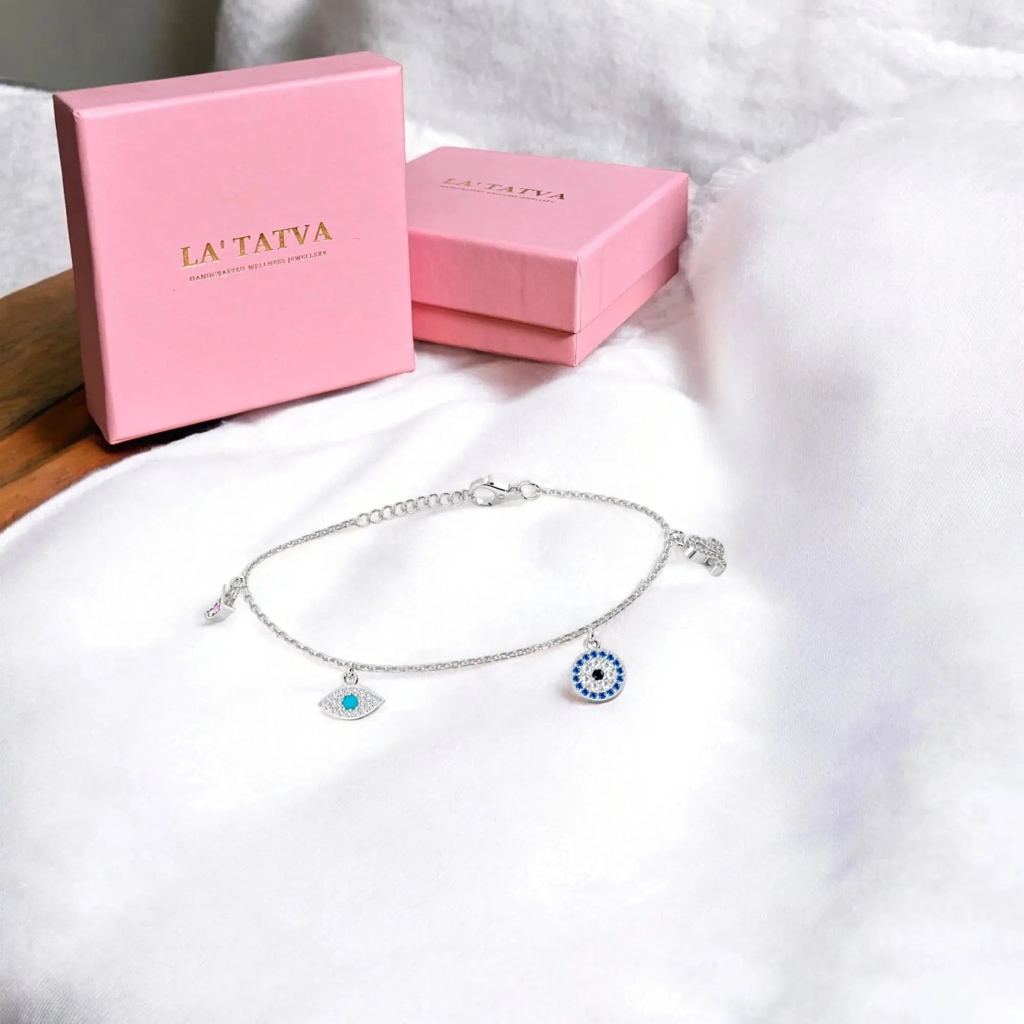 Evil Eye 925 Silver Bracelet - LA TATVA