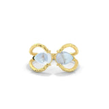 Exquisite Golden Moonstone Tiara Ring - LA TATVA