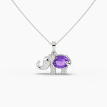 Gaj Gamini Amethyst Pendant - LA TATVA