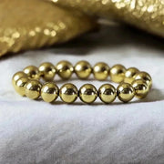 Golden Pyrite Bracelet - Classic Round