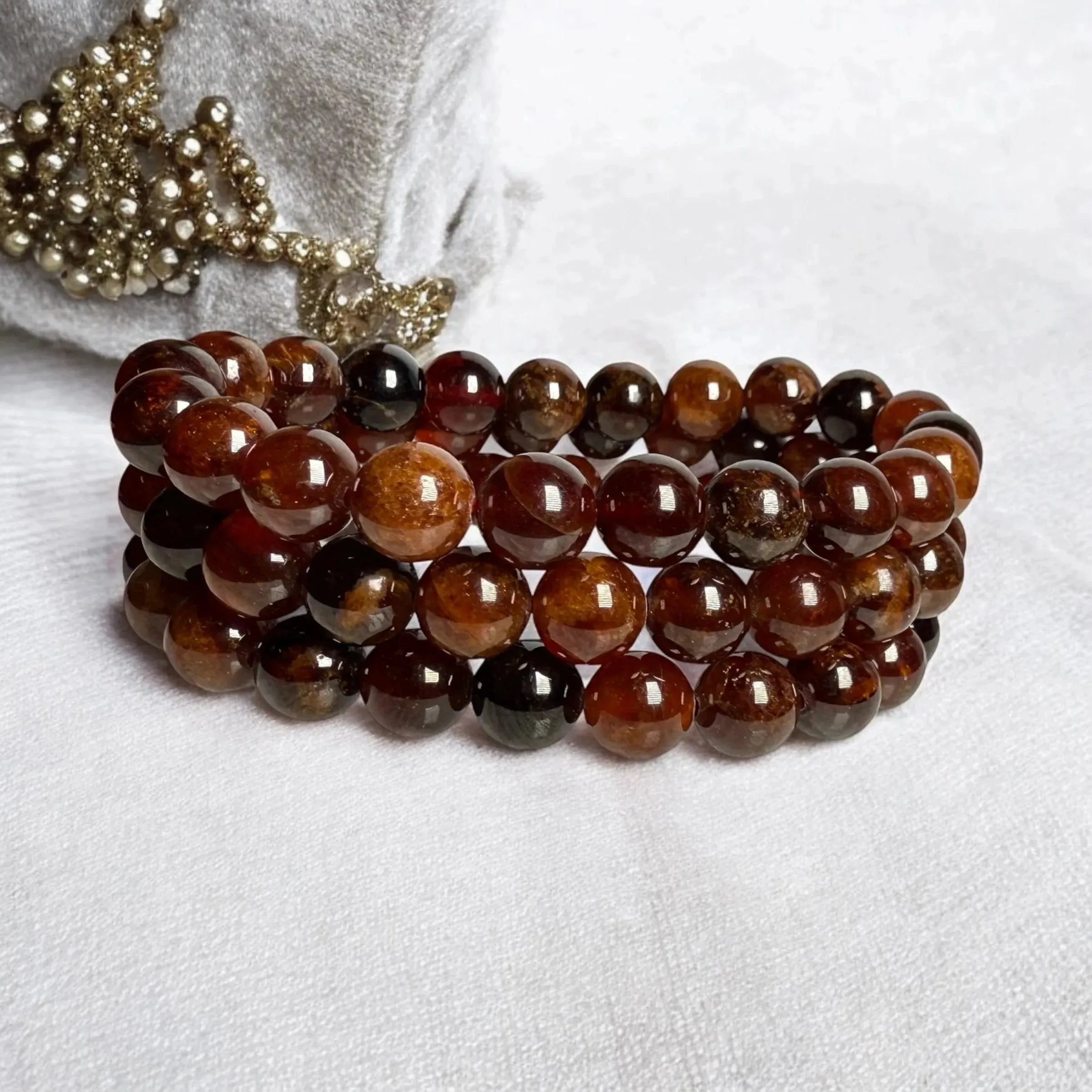Hessonite (Gomed) Bracelet – Wealth, Protection & Spiritual Growth - LA TATVA