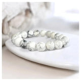 Howlite Bracelet - Classic Round - LA TATVA
