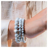 Howlite Bracelet - Classic Round - LA TATVA
