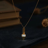 Moonstone Arrow Pendant - LA TATVA