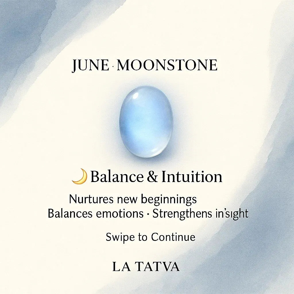 Moonstone Pendant – June Birthstone Pendant - LA TATVA