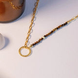 Mystical Tiger Eye Necklace - Stone of Courage - LA TATVA