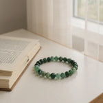 Natural Emerald Stone Bracelet - Classic Round - LA TATVA